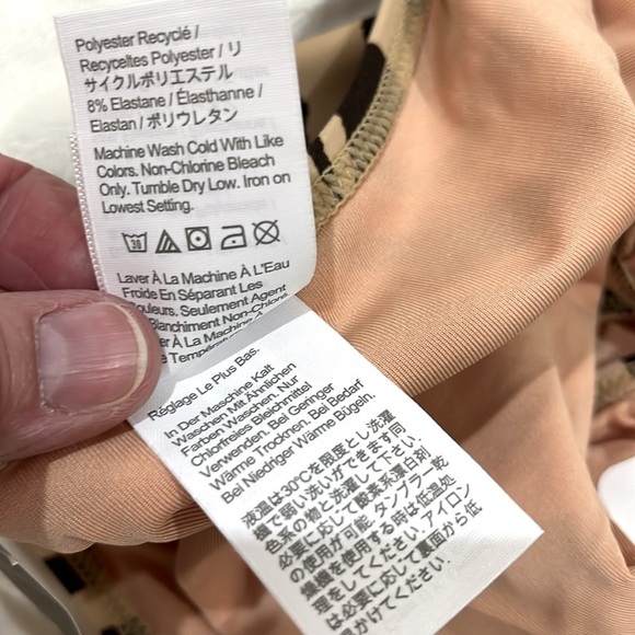 J. Crew Zebra Print Front Twist One Piece Swimsuit Plus Size 24 NWT - Picture 10 of 12